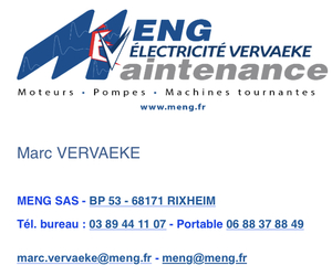 MENG ELECTRICITE VERVAEKE MAINTENANCE Rixheim, , Alarme anti-intrusion