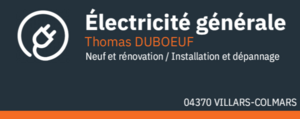 Thomas DUBOEUF - Electricité générale Colmars, , Chauffage électrique, Installation électrique