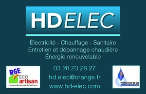 hd elec Bourbourg, , Installation électrique, Interphone et portier vidéo, Plafond rayonnant, Plancher chauffant, Eau chaude sanitaire, Ventilation (vmc)