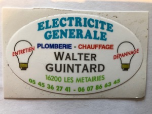 ÉLECTRICITÉ GÉNÉRALE Walter GUINTARD  Métairies, , Installation électrique, Installation domotique, Alarme anti-intrusion, Chauffage électrique, Interphone et portier vidéo, Motorisation porte et portail, Plafond rayonnant, Plancher chauffant, Eau chaude sanitaire, Borne de recharge, Ventilation (vmc)