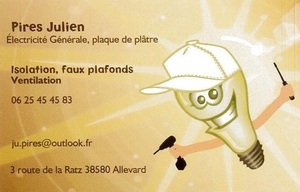 EURL PIRES JULIEN Allevard, , Installation électrique, Installation domotique, Chauffage électrique, Interphone et portier vidéo, Plafond rayonnant, Plancher chauffant, Ventilation (vmc)
