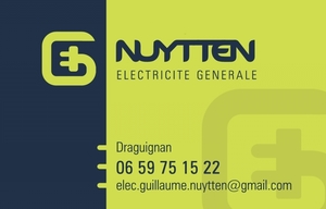 Guillaume Nuytten  Draguignan, , Installation électrique, Installation domotique, Chauffage électrique, Interphone et portier vidéo, Motorisation porte et portail, Ventilation (vmc)